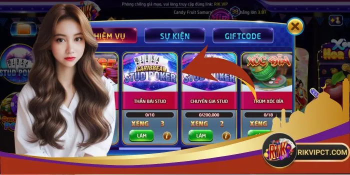 Thần bài Stud Rikvip có hay không?